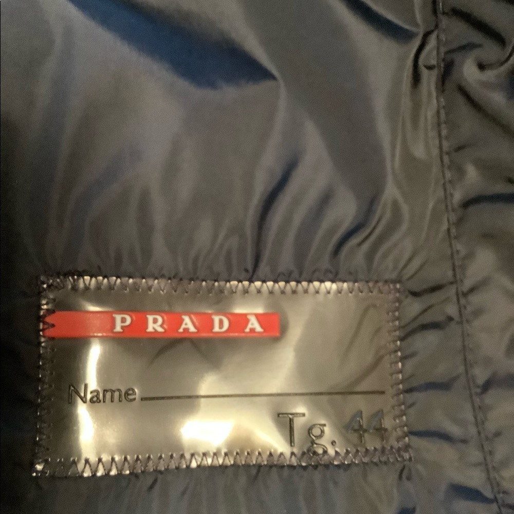 Prada lightweight dark blue coat sz44 - Picture 10 of 16